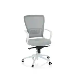 Netto Marken-Discount hjh OFFICE Home Office Bürostuhl ESTRIA Stoff/Netzstoff mit Armlehnen Angebot