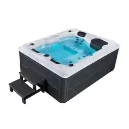 Netto Marken-Discount Artsauna Outdoor Whirlpool Oasis mit Treppe - Massagedüsen, LED Licht, Filter, Abdeckung & Heizung Angebot