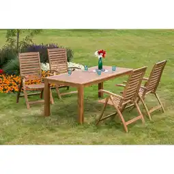 Netto Marken-Discount Merxx Parabaiba Set 5tlg. Tisch 185x90 cm Angebot