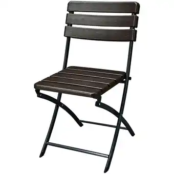 Netto Marken-Discount 2x Klappstuhl Gartenstuhl Bistro Stuhl Stühle Stuhlset Camping Holz Optik Angebot