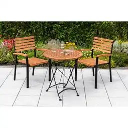 Netto Marken-Discount Merxx Schlossgarten Set 3tlg. Klapptisch rund Angebot