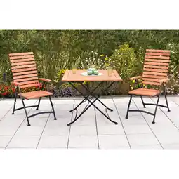 Netto Marken-Discount Merxx Schlossgarten Set 3tlg. Klapptisch Angebot