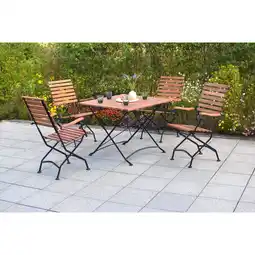 Netto Marken-Discount Merxx Schlossgarten Set 5tlg. Klapptisch Angebot