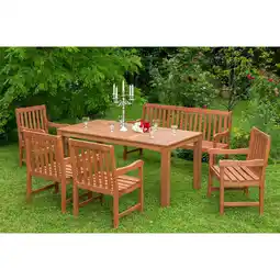 Netto Marken-Discount Merxx Santos Set 6tlg. 3er Bank, Tisch 170x90 cm Angebot