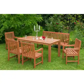 Netto Marken-Discount Merxx Santos Set 6tlg. 3er Bank, Tisch 170x90 cm Angebot