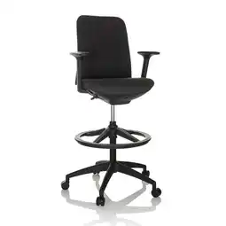 Netto Marken-Discount hjh OFFICE Counterstuhl NESTORA WORK Stoff mit Armlehnen Angebot