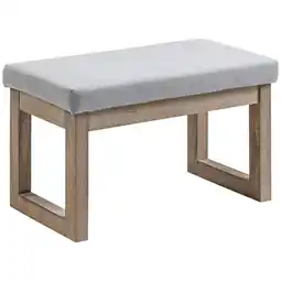 Netto Marken-Discount HOMCOM Fußbank Polyester, Gummiholz Angebot
