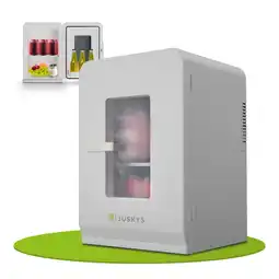 Netto Marken-Discount Juskys 2in1 Mini Kühlschrank 15 Liter Weiß, Kühl- und Heizfunktion, 12V und 230V - Büro, Camping Angebot