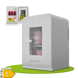 Netto Marken-Discount Juskys 2in1 Mini Kühlschrank 15 Liter Weiß, Kühl- und Heizfunktion, 12V und 230V - Büro, Camping Angebot