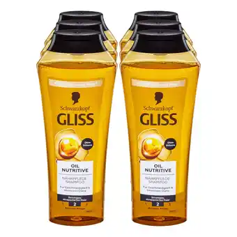 Netto Marken-Discount Gliss Shampoo Oil Nutritive 250 ml, 6er Pack Angebot