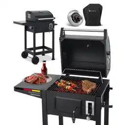 Netto Marken-Discount Juskys Holzkohlegrill Missouri - Deckel, Räder, verstellbare Kohlewanne & Abdeckhaube Angebot