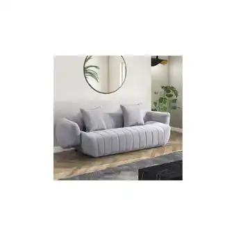 Netto Marken-Discount HOME DELUXE Komfort Sofa NORANA - 234 x 80 x103 cm Grau Angebot