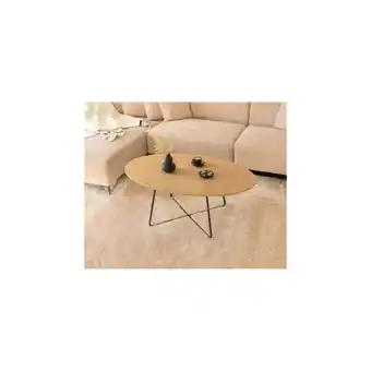 Netto Marken-Discount Couchtisch Oval NOVARIS - Farbauswahl Fishbone Oak Angebot