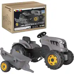 Netto Marken-Discount Smoby Kinderfahrzeug Traktor Stronger XXL mit Anhänger Angebot