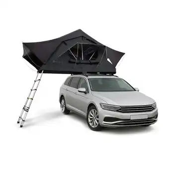 Netto Marken-Discount Juskys Autodachzelt Lago 120 x 210 cm - LED-Beleuchtung & Leiter - Schwarz Angebot