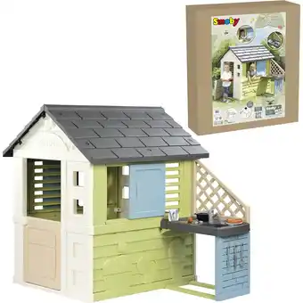 Netto Marken-Discount Smoby Gartenspielgerät Life Spielhaus Pretty mit Küche Angebot