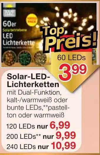 Jawoll Solar LED Lichterketten Angebot