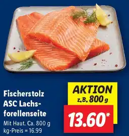 Lidl Fischerstolz ASC Lachs- forellenseite Angebot