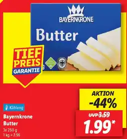 Lidl Bayernkrone Butter Angebot