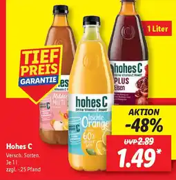 Lidl hohes C Angebot