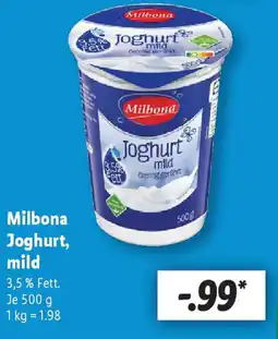 Lidl Milbona Joghurt, mild Angebot