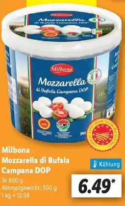 Lidl Milbona Mozzarella di Bufala Campana DOP Angebot