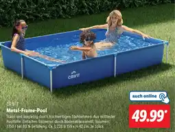 Lidl CRIVIT Metal-Frame-Pool Angebot