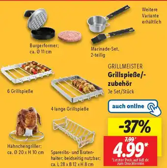 Lidl GRILLMEISTER Grillspieße/- zubehör Angebot