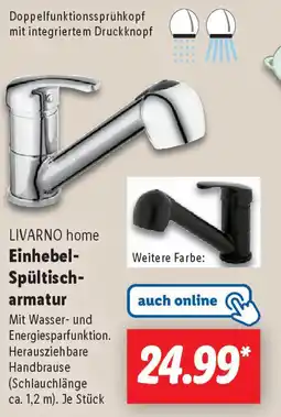 Lidl LIVARNO home Einhebel- Spültisch- armatur Angebot