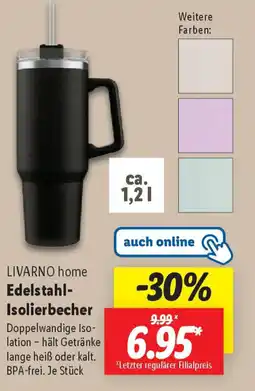 Lidl LIVARNO home Edelstahl- Isolierbecher Angebot