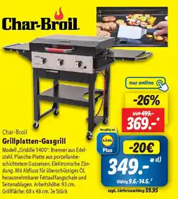 Lidl Char-Broil Grillplatten-Gasgrill Angebot