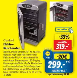 Lidl Char-Broil Elektro- Räucherofen Angebot