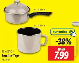 Lidl ERNESTO Emaille-Topf Angebot