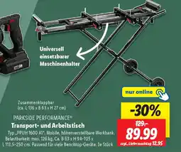 Lidl PARKSIDE PERFORMANCE Transport- und Arbeitstisch Angebot