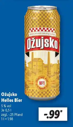 Lidl Ožujsko Helles Bier Angebot