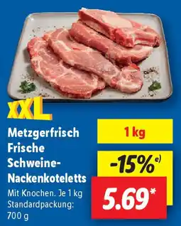Lidl Metzgerfrisch Frische Schweine- Nackenkoteletts Angebot