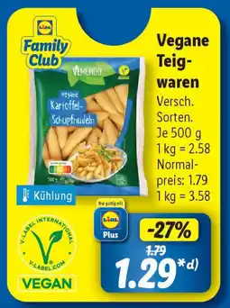 Lidl Vegane Teig- waren Angebot