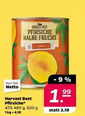 NETTO Harvest Best Pfirsiche Angebot