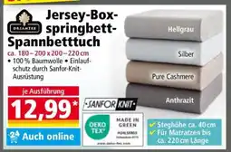 Norma Jersey-Boxspringbett-Spannbetttuch Angebot