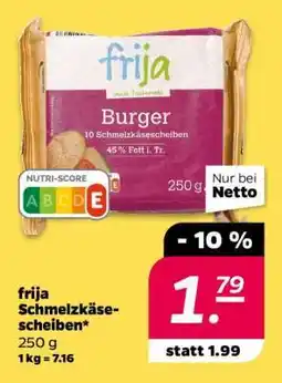 NETTO frija Schmelzkäsescheiben Angebot