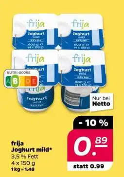 NETTO frija Joghurt mild Angebot