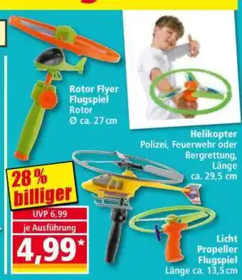 Norma Rotor Flyer Flugspiel Angebot
