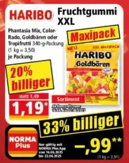 Norma HARIBO Fruchtgummi XXL Angebot