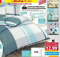 Norma Softtouch-Mikrofaser-Seersucker-Bettwäsche Angebot