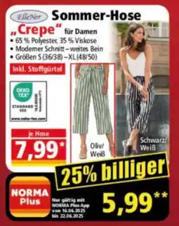 Norma Sommer-Hose Angebot