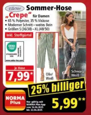 Norma Sommer-Hose Angebot