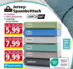 Norma Jersey Spannbetttuch Angebot