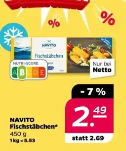 NETTO NAVITO Fischstäbchen Angebot