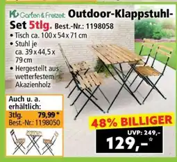 Norma Outdoor-Klappstuhl-Set 5tlg Angebot