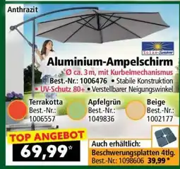 Norma Aluminium- Ampelschirm Angebot